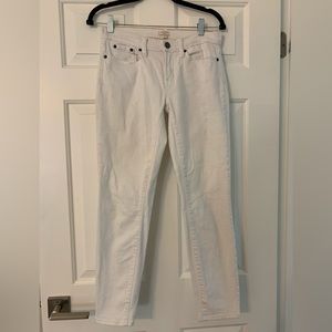 J Crew Stretch White Jeans